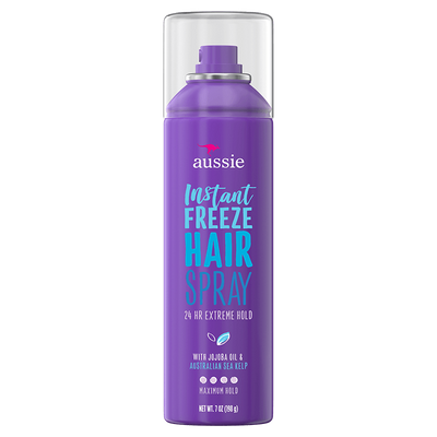 Aussie Instant Freeze Hair Spray 24 HR Extreme Hold 7 Oz - Elevate Styles