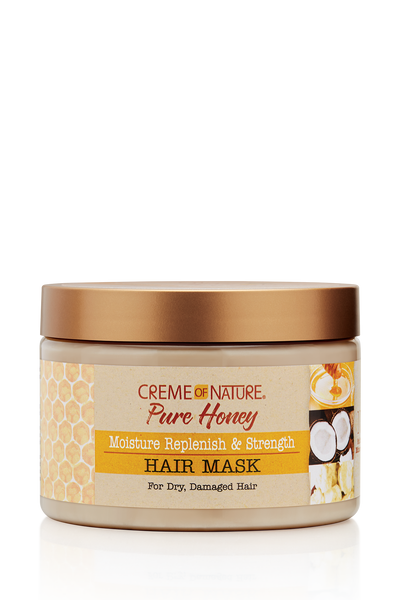 Creme of Nature Pure Honey Moisture Replenish & Strength Hair Mask 11.5 Oz - Elevate Styles