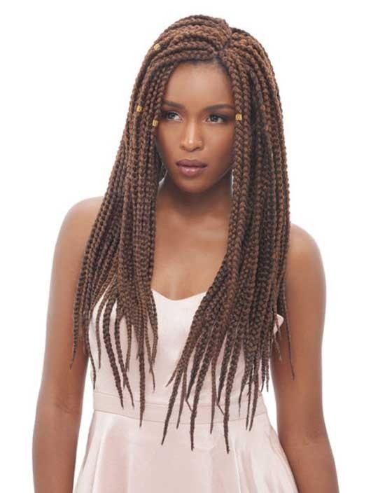 Janet Collection Synthetic 3S MEDIUM MAMBO BOX BRAID WEAVING 20" - Elevate Styles