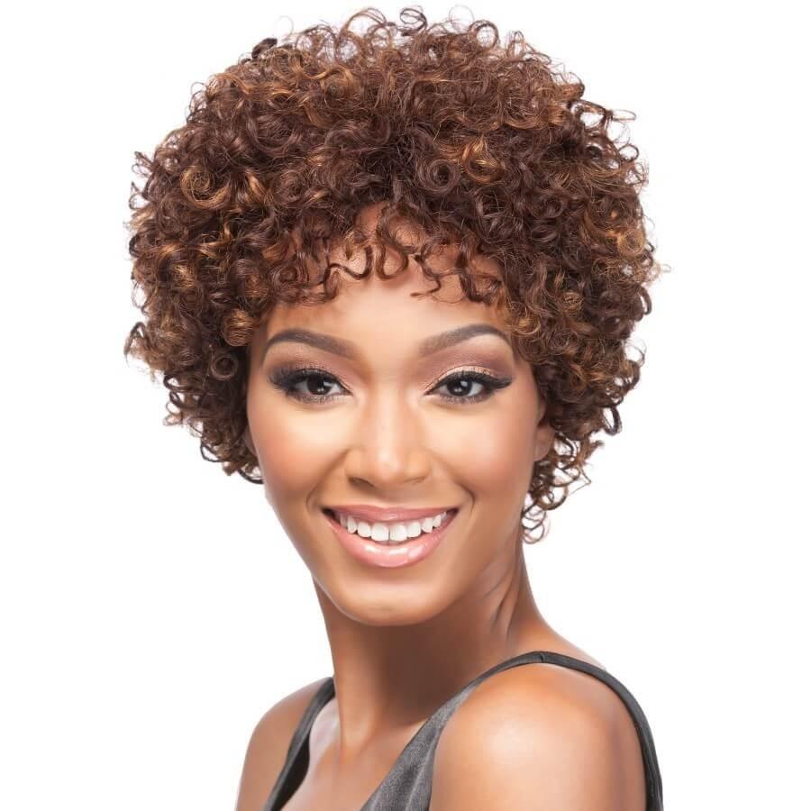 It's a Cap Weave 100% Human Hair Soft Curly Bob Wig Franciel - Elevate Styles