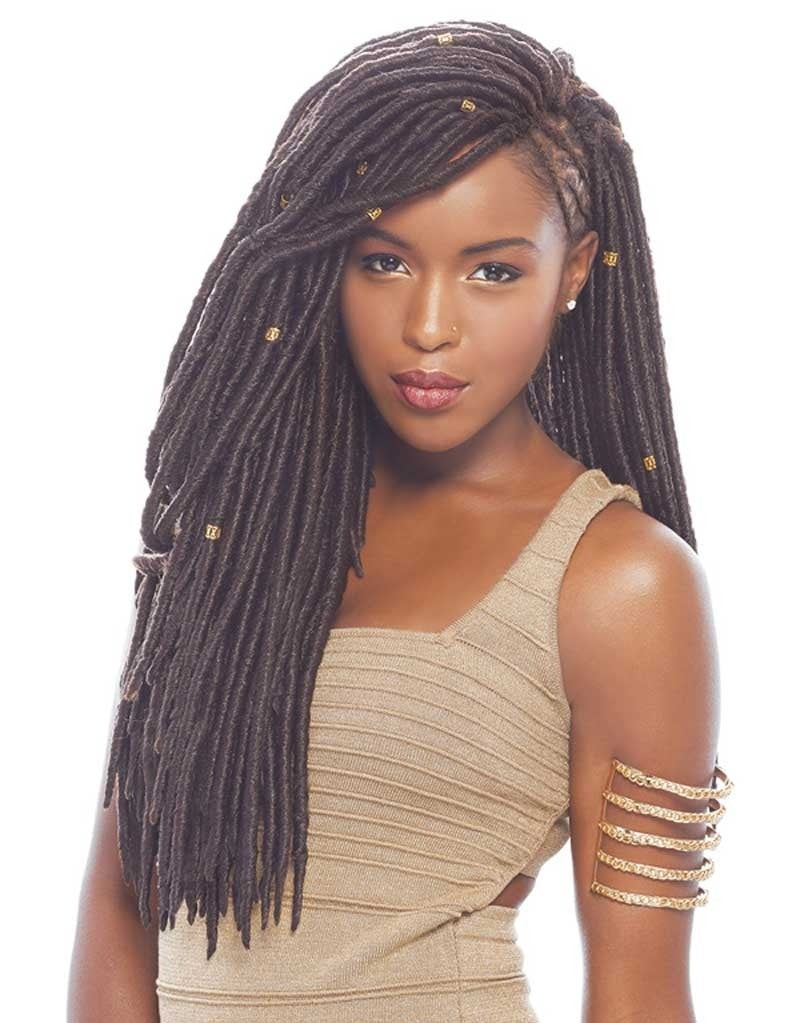 Janet Collection Synthetic Hair Crochet Braids 2X Havana Mambo Faux Locs 18"