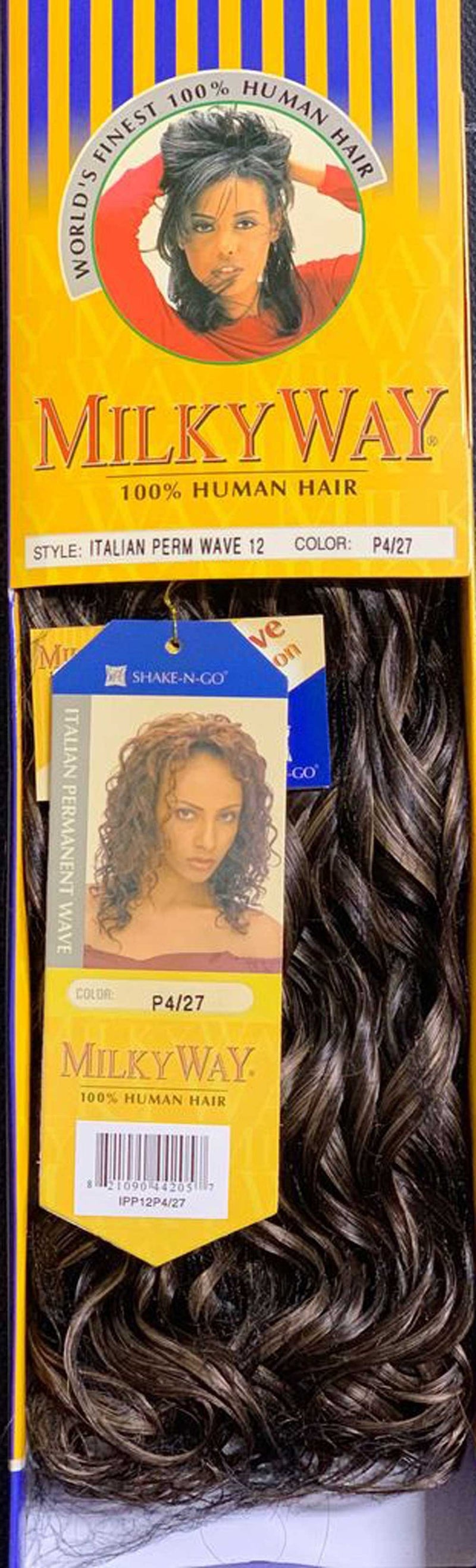 Milkyway™ 100% Human Hair Italian Perm Wave Weaving 12" - Elevate Styles