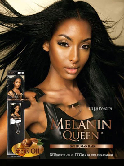 Mane Concept 100% Human Hair Melanin Queen Weaving Yaky Straight 10" - 18" - Elevate Styles
