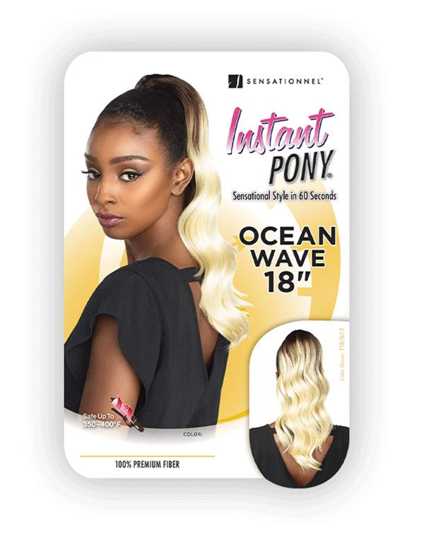 Sensationnel Synthetic Ponytail Instant Pony Ocean Wave 18" - Elevate Styles