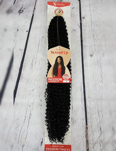 Outre X-Pression Twisted-Up Crochet Braid - Passion Water Wave 24" - Elevate Styles
