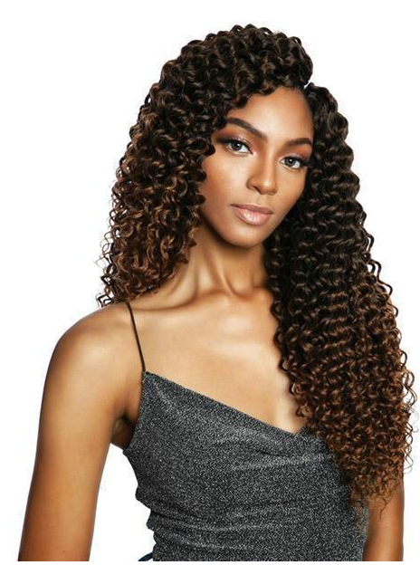 Mane Concept Afri-Naptural™ Crochet Braid 3x Stream Curl 18" CBE301 - Elevate Styles