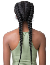 Thumbnail for Its A Wig Pre-Styled Hand-Braided Swiss Lace Front WIg Dutch Cornrow Braid - Elevate Styles