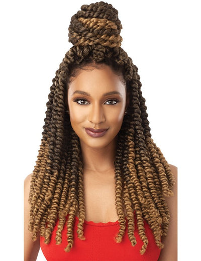 Outre X-Pression Twisted-Up Crochet Braid Pre- Passion Twist 18" - Elevate Styles

