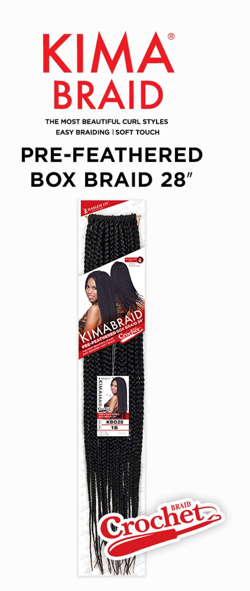 Harlem 125 Synthetic Braiding Hair KIMA Braid Box Braid 28" KBO28 - Elevate Styles