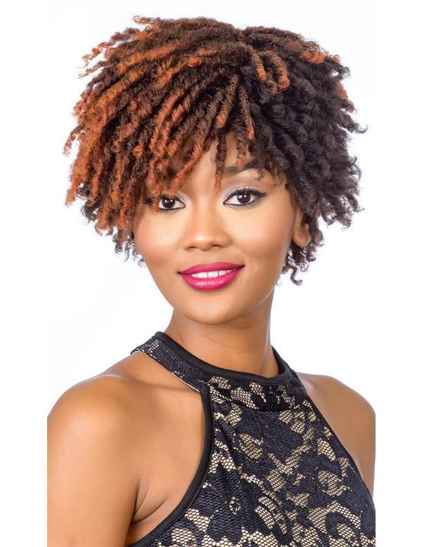 Diana Bohemian Wig Pure Natural Synthetic Kinky Curly Bob Wig Baba - Elevate Styles