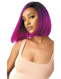 Thumbnail for Outre Color Bomb Water Color Ombre Swiss Lace Front Wig Kiely - Elevate Styles