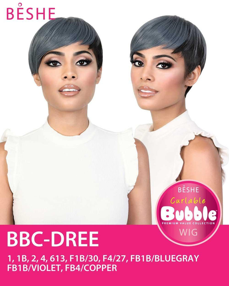 Beshe Synthetic Curlable Bubble Bob Pixie Short Wig BBC-DREE - Elevate Styles