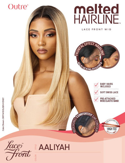 Outre Synthetic Melted Hairline Lace Front Wig Aaliyah - Elevate Styles
