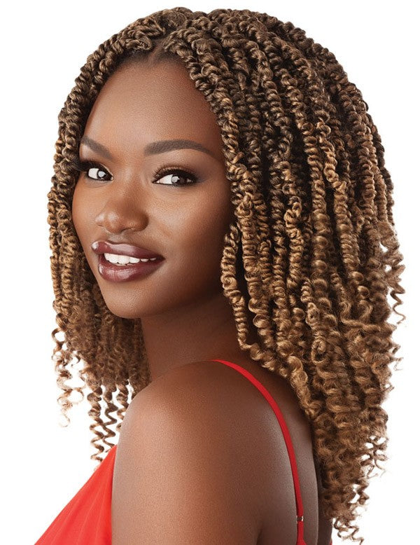 Outre X-Pression Twisted-Up Crochet Braid - Wavy Bomb Twist Curly Tip 12" - Elevate Styles