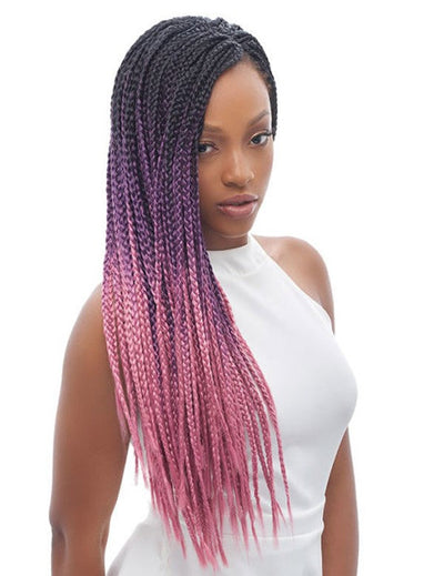 Janet Collection Super Caribe Unicorn Braid Pre-Stretched 3X Braiding Hair 48" - Elevate Styles
