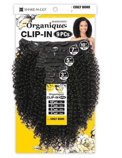 Shake N Go Organique 9pc Clip-in Coily Boho - Elevate Styles

