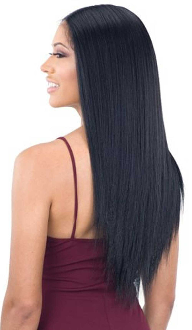 Organique 5" Deep Center Lace Part Lace Front Wig Light Yaky Straight 24" - Elevate Styles