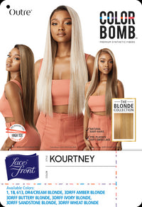 Thumbnail for Outre Color Bomb Swiss Lace Front Wig Kourtney - Elevate Styles