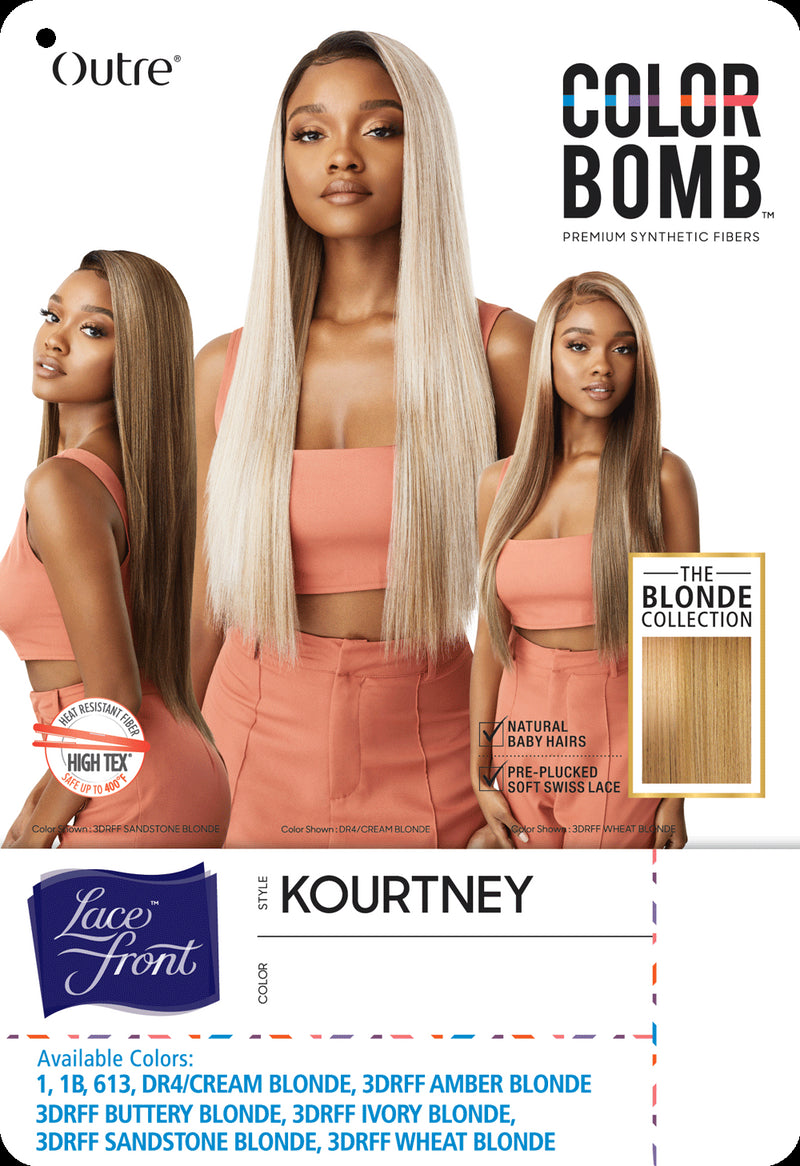 Outre Color Bomb Swiss Lace Front Wig Kourtney - Elevate Styles