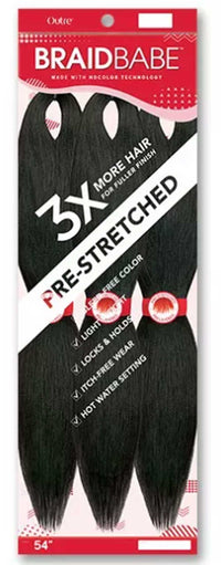 Thumbnail for Outre Synthetic Pre Stretched Braid Babe 3x PACK 54