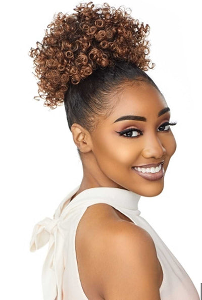 Sensationnel Synthetic Drawstring Ponytail Instant Pony Coil Puff IP001 - Elevate Styles
