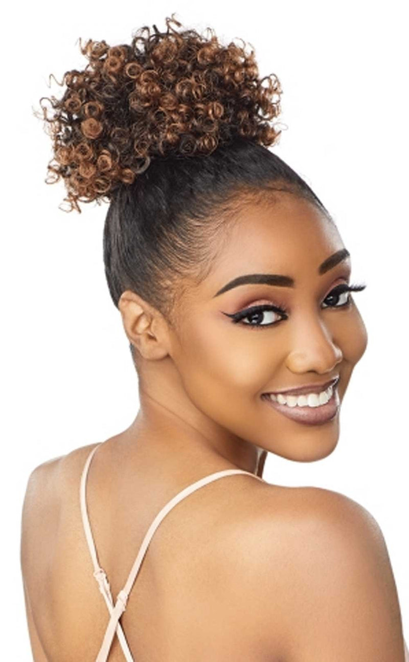 Sensationnel Synthetic Drawstring Ponytail Instant Pony Mini Coil Puff IP002 - Elevate Styles