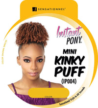 Thumbnail for Sensationnel Synthetic Drawstring Ponytail Instant Pony Mini Kinky Puff IP004 - Elevate Styles