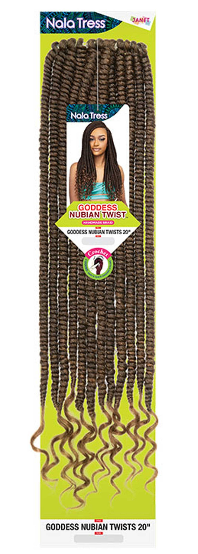 Janet Collection Goddess Nubian Twists 20" Crochet Braid - Elevate Styles