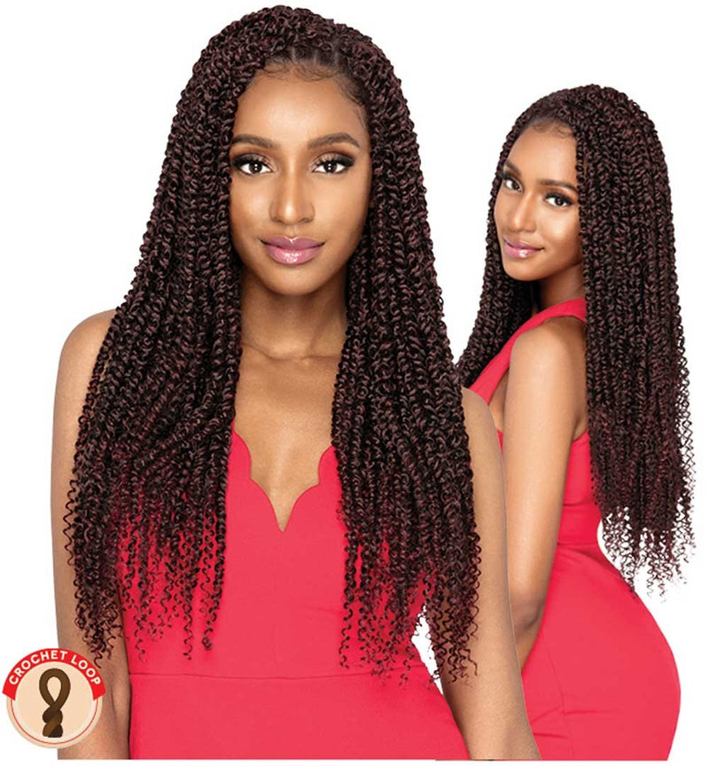 Outre X-Pression Twisted-Up Crochet Braid - Passion Bohemian Feed Twist 22" - Elevate Styles