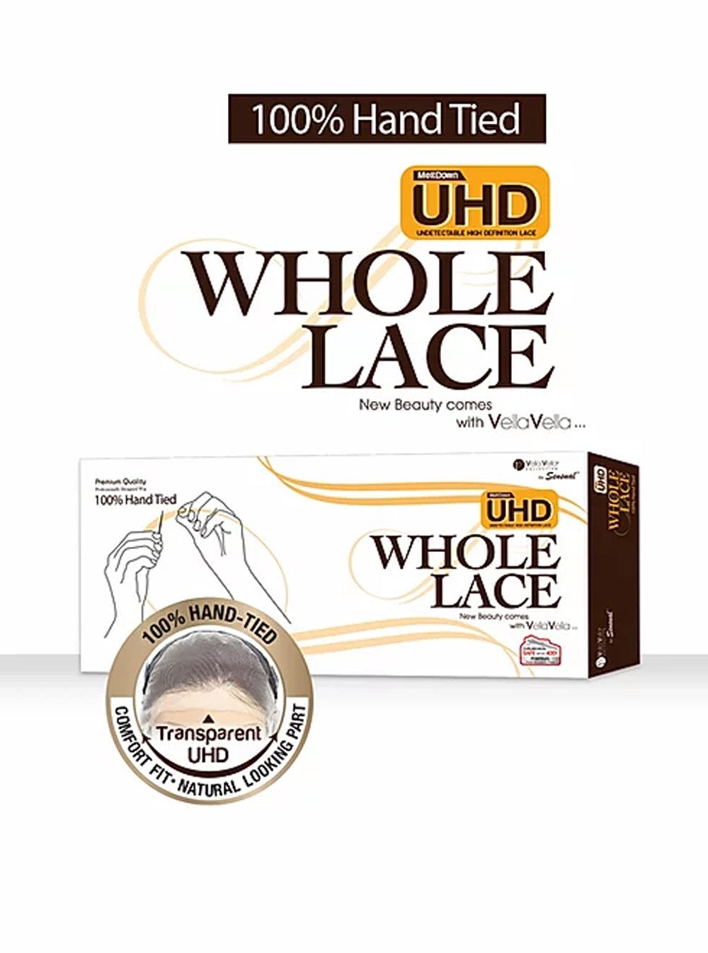 Sensual Collection Vella Vella Synthetic HD Whole Lace Hand-Tied Wig GIA - Elevate Styles