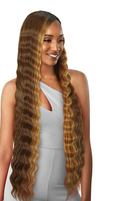 Outre Synthetic Crimp Wave HD Transparent Lace Front Wig Anabel - Elevate Styles
