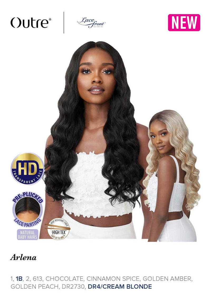 Outre Synthetic Pre-Plucked HD Transparent Lace Front Wig Arlena HT - Elevate Styles