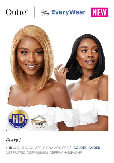 Outre Synthetic Pre-Plucked HD Transparent Lace Front Wig Every 2 - Elevate Styles
