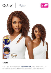 Thumbnail for Outre Synthetic Pre-Plucked HD Transparent Lace Front Wig Greta - Elevate Styles