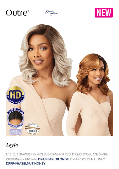 Outre Synthetic Pre-Plucked HD Transparent Lace Front Wig Leyla - Elevate Styles
