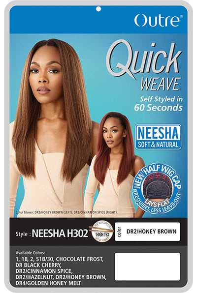 Outre Quick Weave Neesha Soft & Natural Texture Half Wig Neesha H302 - Elevate Styles
