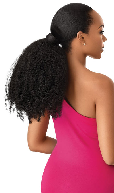 Outre Premium Synthetic Natural Pretty Quick Ponytail Springy Afro - Elevate Styles
