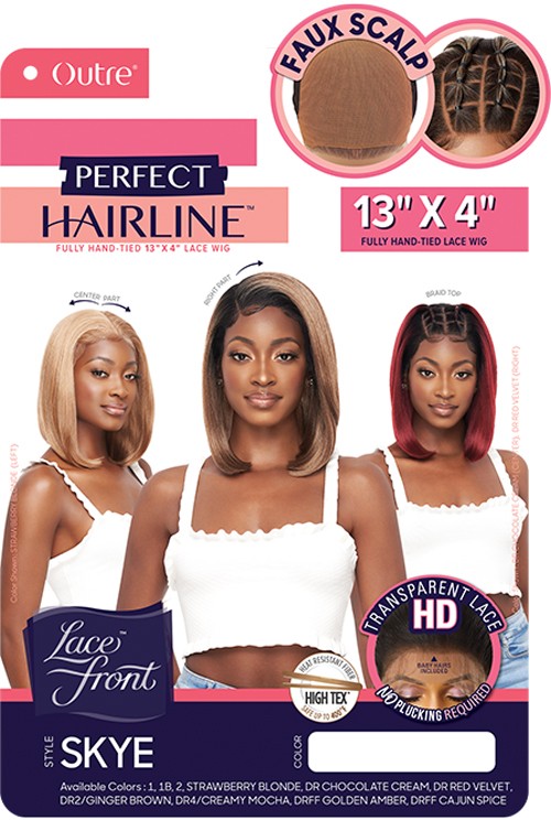 Outre Perfect Hairline FAUX SCALP HD Transparent 13" x 4" Lace Front Wig Skye - Elevate Styles