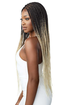 Thumbnail for Outre 13x4 HD Pre-Braided Lace Front Wig Knotless Square Part Braids - Elevate Styles