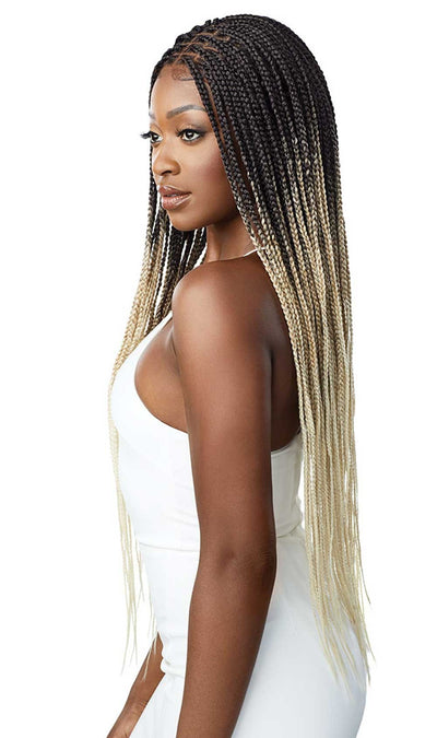 Outre 13x4 HD Pre-Braided Lace Front Wig Knotless Square Part Braids - Elevate Styles
