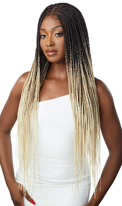 Outre 13x4 HD Pre-Braided Lace Front Wig Knotless Square Part Braids - Elevate Styles
