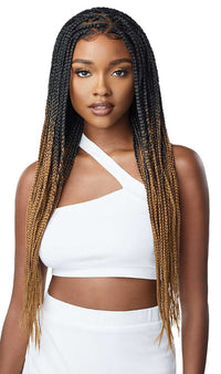 Thumbnail for Outre 13x4 HD Pre-Braided Lace Front Wig Knotless Triangle Part Braids - Elevate Styles