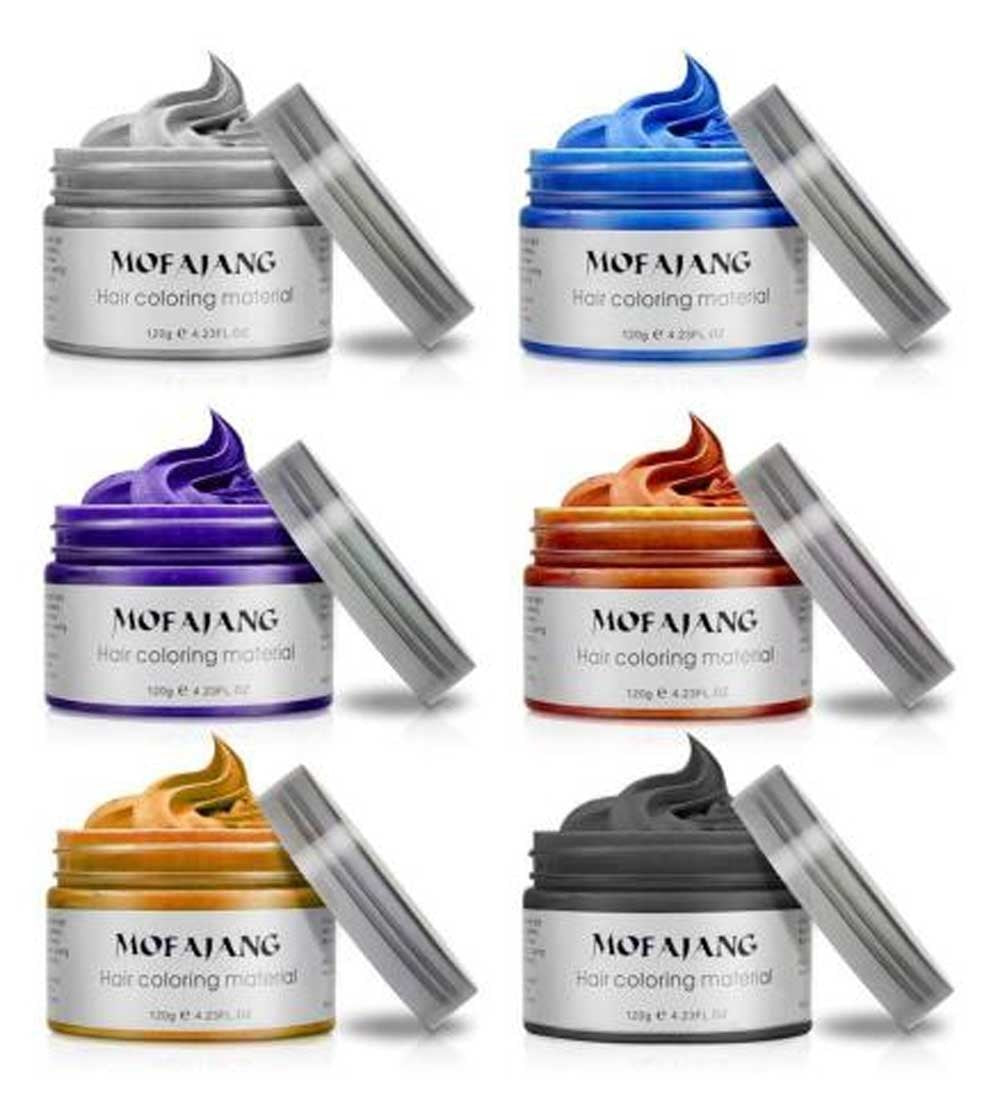 Mofajang Hair Coloring Material Instant Hair Wax 4.23 Oz Elevate Styles