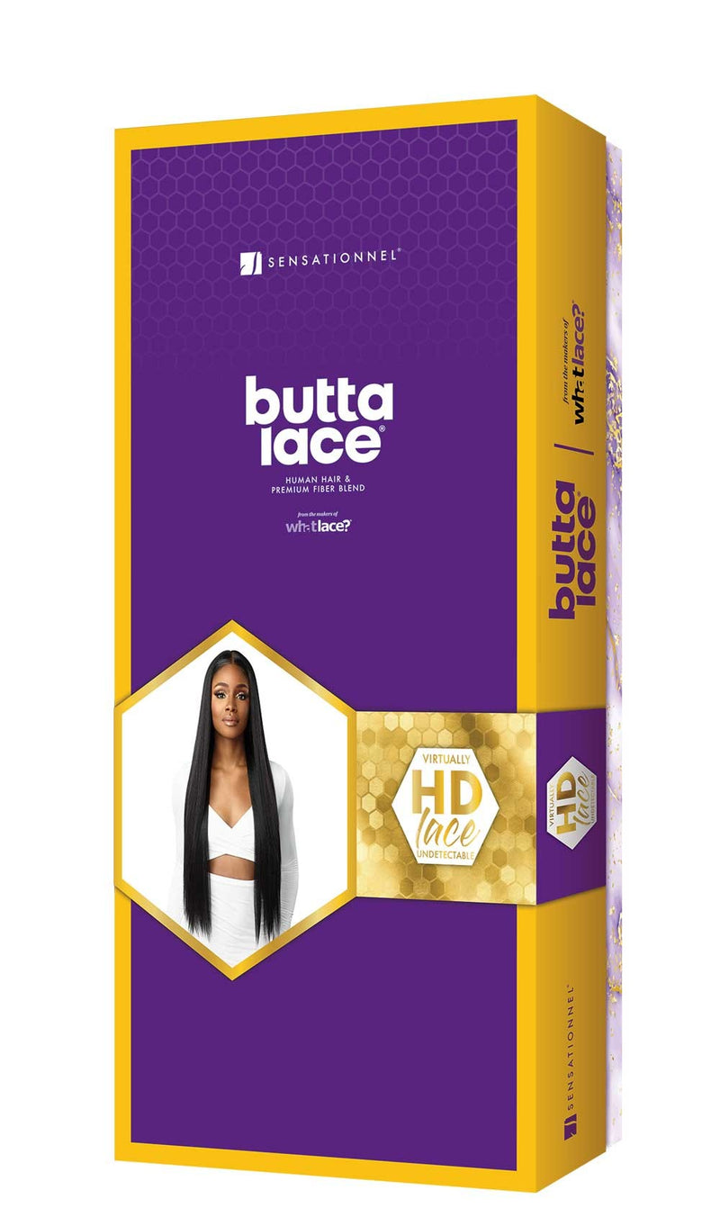 Sensationnel Butta Lace Human Hair Blended Pre-Plucked HD Lace Front Wig Butta Straight 32" - Elevate Styles