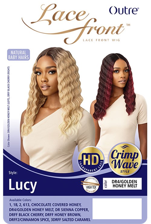 Outre Synthetic Crimp Wave HD Transparent Lace Front Wig Lucy