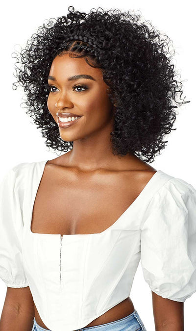 Outre 13x2 HD Pre-Braided Lace Front Wig Halo Stitch Braid 14" - Elevate Styles
