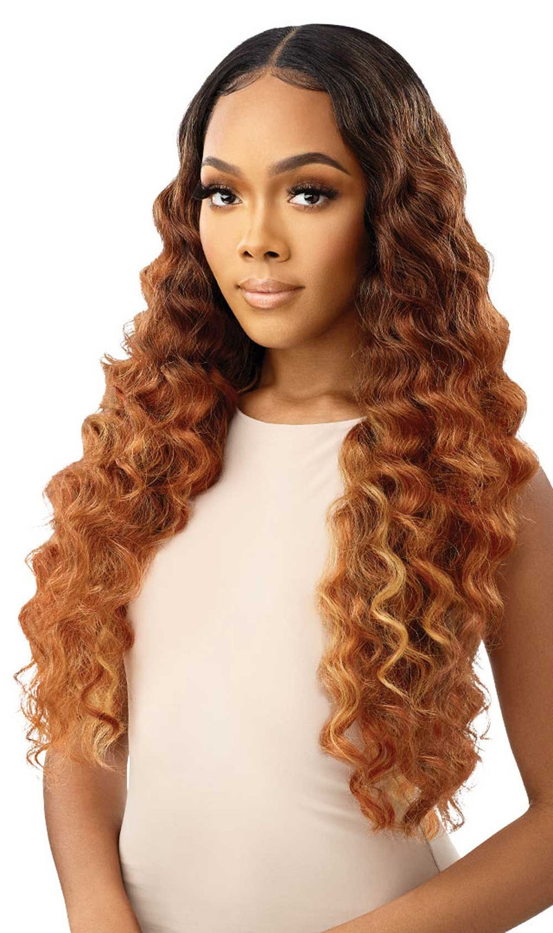 Outre Melted Hairline Collection - HD Swiss Layered Wavy Yaki Lace Front Wig Briallen - Elevate Styles