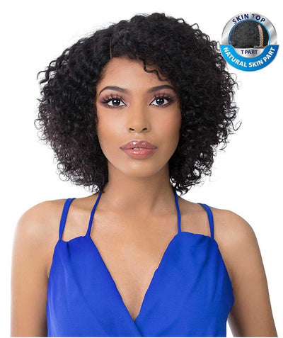 Its a Wig 100% Human Hair Skin Top T-PART Wig Roa - Elevate Styles
