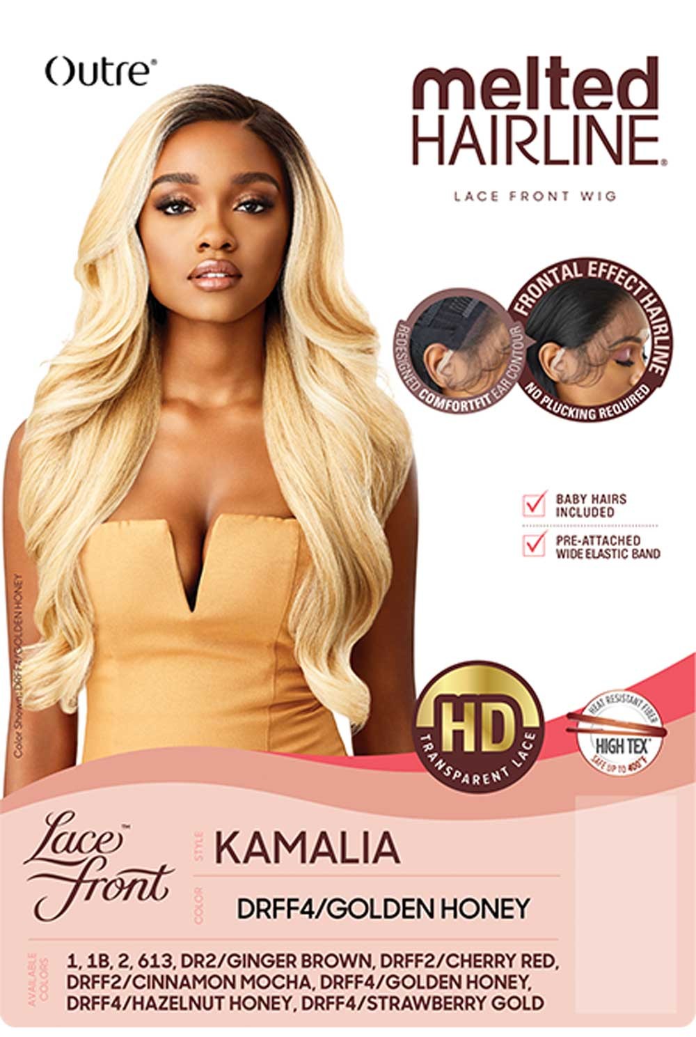 Outre Melted Hairline Collection HD Swiss Layered Wavy Lace Front Wig Kamalia - Elevate Styles