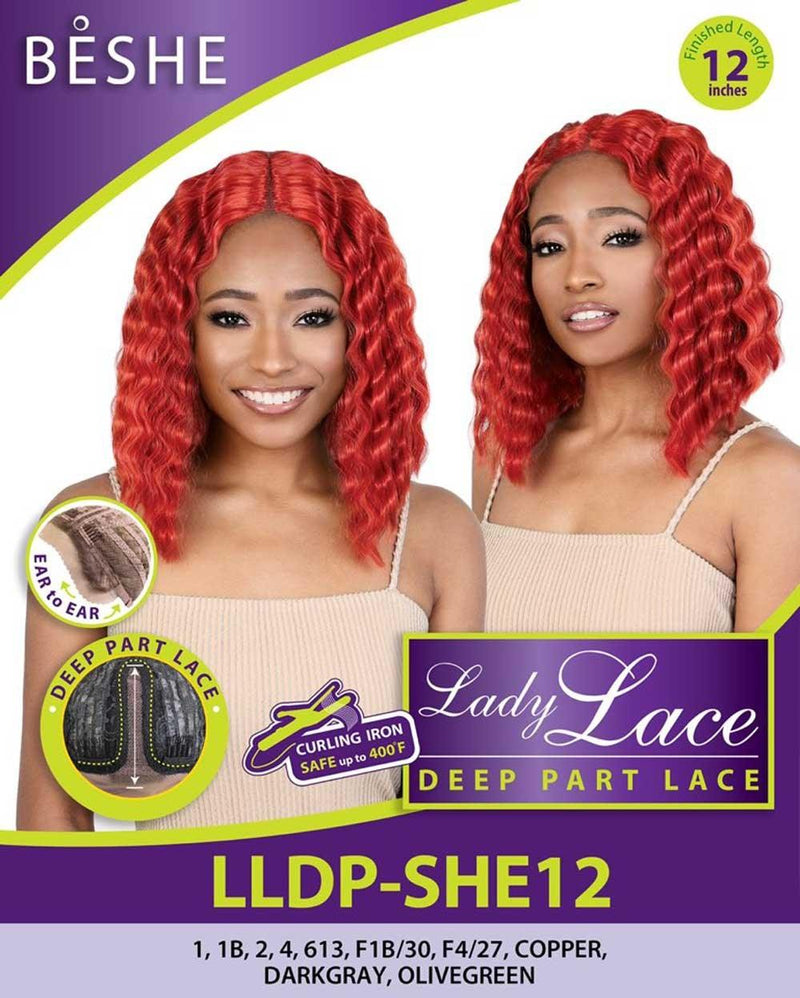 Beshe Slay & Style Lady Lace CRIMP Deep Part Lace Wig LLDP-SHE12 - Elevate Styles